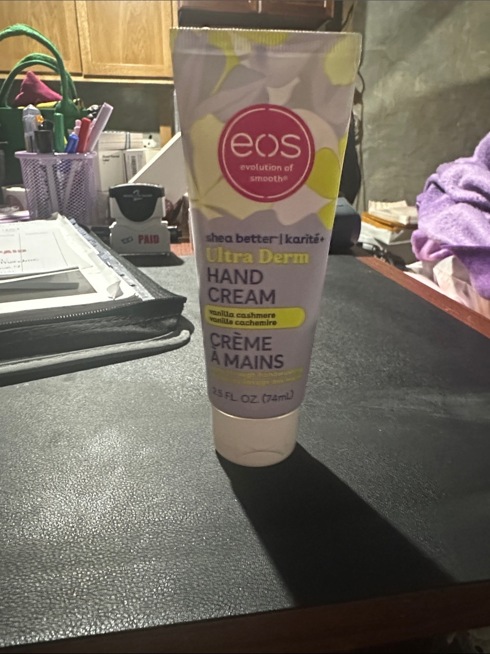 eos Ultra Derm Hand Cream - Purple and Yellow
